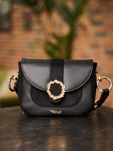 Immaculate Vegan - Minuit sur Terre Mira Grape Leather Vegan Crossbody Bag | Black