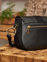 Immaculate Vegan - Minuit sur Terre Mira Grape Leather Vegan Crossbody Bag | Black