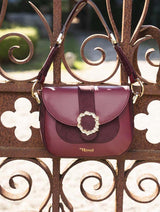 Immaculate Vegan - Minuit sur Terre Mira Grape Leather Vegan Crossbody | Burgundy