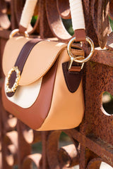 Immaculate Vegan - Minuit sur Terre Mira Vegan Leather Crossbody Bag | Cappuccino