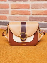 Immaculate Vegan - Minuit sur Terre Mira Vegan Leather Crossbody Bag | Cappuccino