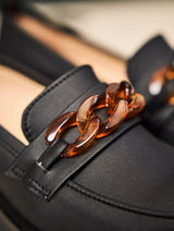 Immaculate Vegan - Minuit sur Terre Sherlock Vegan Grain Leather Loafers | Black