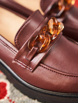 Immaculate Vegan - Minuit sur Terre Sherlock Vegan Grain Leather Loafers | Chocolate