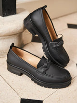 Immaculate Vegan - Minuit sur Terre Spell Recycled Grain Leather Vegan Loafers | Black