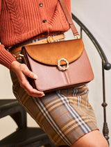 Immaculate Vegan - Minuit sur Terre Stellan Apple Leather Vegan Crossbody Bag | Camel