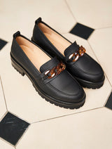 Immaculate Vegan - Minuit sur Terre Sherlock Vegan Grain Leather Loafers | Black UK2.5 / EU35 / US4.5