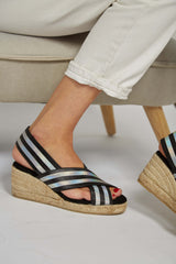 Immaculate Vegan - MOMOC Sandalias Yute Elástico Metalizado vegan