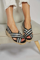 Immaculate Vegan - MOMOC Sandalias Yute Elástico Metalizado vegan