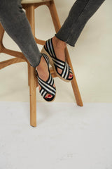 Immaculate Vegan - MOMOC Sandalias Yute Elástico Metalizado vegan