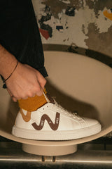 Immaculate Vegan - Mood Walk Wild Walker Men's Vegan Corn Leather Sneakers | Moka