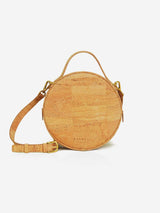 Immaculate Vegan - MURMALI Beta Handcrafted Cork Vegan Round Shoulder Bag | Natural