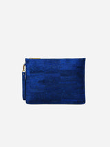 Immaculate Vegan - murmali Delta Handcrafted Cork Vegan Large Clutch Pouch | Navy