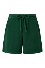 Immaculate Vegan - KOMODO LEAH - Organic Cotton Terry Towelling Shorts - Jungle Green
