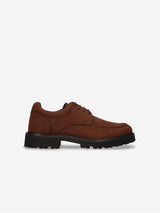 Immaculate Vegan - NAE Vegan Shoes Luke Men's Vegan Suede Derby Shoes | Brown 40
