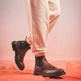 Immaculate Vegan - NAE Vegan Shoes Casian Brown vegan Chelsea Brogue boots