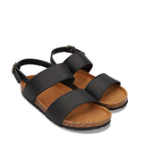 Immaculate Vegan - NAE Vegan Shoes MAK Black Vegan Sandals