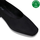 Immaculate Vegan - NAE Vegan Shoes Melita Black vegan ballerina flat heel