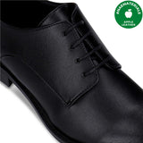 Immaculate Vegan - NAE Vegan Shoes Obe Black vegan derby shoes flat