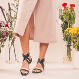 Immaculate Vegan - NAE Vegan Shoes OLGA Black Vegan Sandals