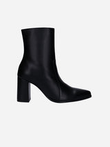 Immaculate Vegan - NAE Vegan Shoes Lydia Women's Apple Leather Heeled Vegan Ankle Boots | Black UK3 / EU36 / US5