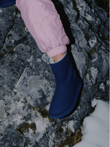 Immaculate Vegan - New Orchard Classic Unisex Vegan Faux Fur Medium Boots | Winter Blue