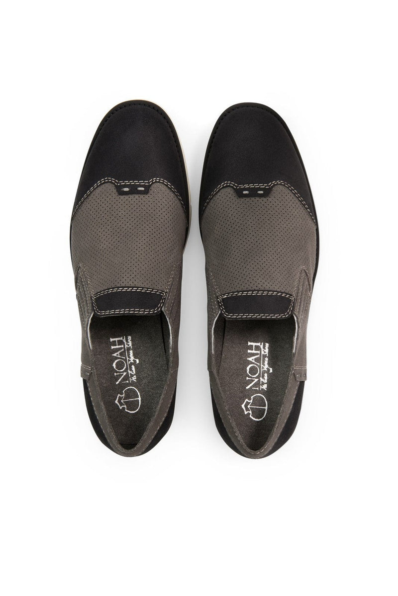 NOAH - Italian Vegan Shoes Giordano Men's Vegan Leather Shoes | Grey