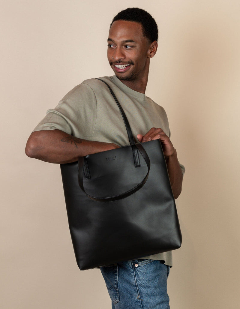 O My Bag Georgia - Black Vegan Uppeal™ Black / Vegan Uppeal™ / Large