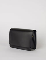 Immaculate Vegan - O My Bag Audrey Apple Leather Vegan Crossbody | Black Black / Vegan Uppeal™ / Medium