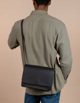 Immaculate Vegan - O My Bag Audrey Apple Leather Vegan Crossbody | Black Black / Vegan Uppeal™ / Medium