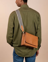 Immaculate Vegan - O My Bag Audrey Apple Leather Vegan Crossbody | Brown Cognac / Vegan Uppeal™ / Medium