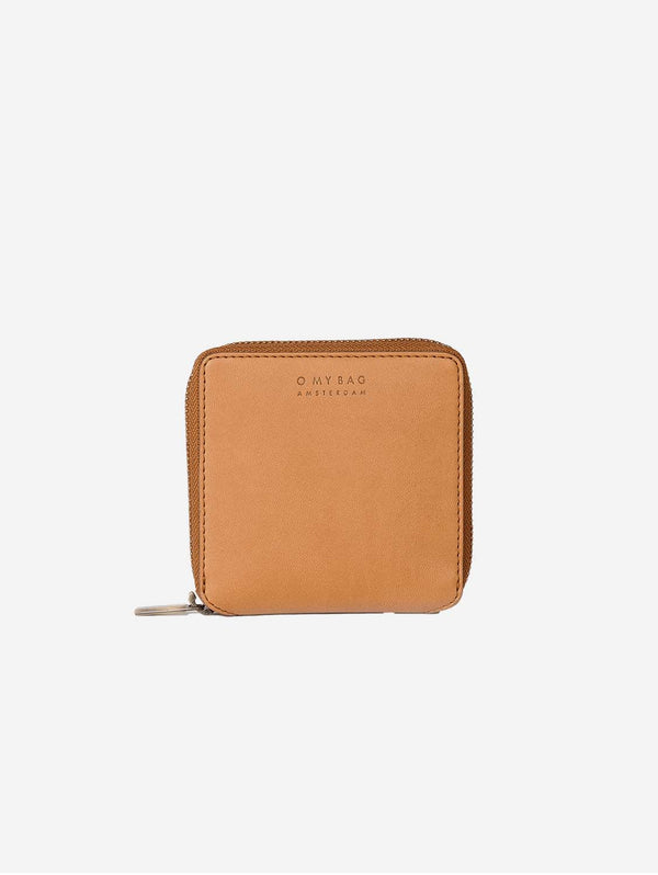 O My Bag Sonny Apple Leather Square Wallet | Cognac Cognac / Vegan Uppeal™ / Small