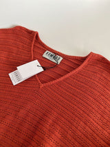 Immaculate Vegan - KOMODO CLOVER - Pointelle Knit Organic Cotton Jumper - Clay