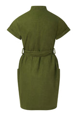 Immaculate Vegan - KOMODO RAFIKI - Organci Linen Cotton Dress - Khaki