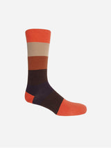 Immaculate Vegan - Peper Harow Block Stripe Men’s Supima Cotton Sock Bundle | Autumn