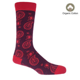 Immaculate Vegan - Peper Harow Men’s Organic Cotton Sock Bundle | Red Multi