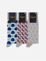 Immaculate Vegan - Peper Harow Men's Organic Cotton Sock Bundle | Grey Multi