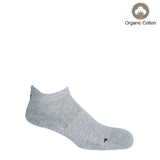 Immaculate Vegan - Peper Harow Men’s Organic Cotton Sport Trainer Sock 3 Pack | Orange, Grey and Blue