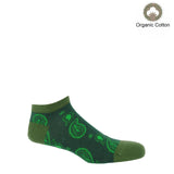 Immaculate Vegan - Peper Harow Men’s Organic Cotton Trainer Socks Bundle | Green Multi