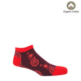 Immaculate Vegan - Peper Harow Men’s Organic Cotton Trainer Socks Bundle | Red Multi