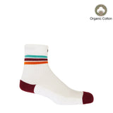 Immaculate Vegan - Peper Harow Quarter Crew Men’s Organic Cotton Striped Socks Bundle | Multiple Colours