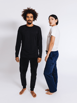 Immaculate Vegan - PLC Organic Unisex Velour Tracksuit Bottoms | Jet Black