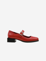 Immaculate Vegan - PREV Women's Apple Leather Vegan Mary Jane Pumps | Cherry UK3 / EU36 / US5