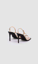 Immaculate Vegan - Vicki Vegan Apple Leather Heeled Sandals | Cream