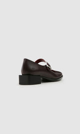 Immaculate Vegan - PREV Women's Apple Leather Vegan Mary Jane Pumps | Cheery Brownie