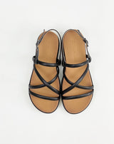 Immaculate Vegan - Prologue Shoes Raquel - Black Strappy Beach Sandals