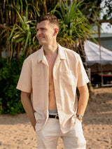 Immaculate Vegan - Rewound Clothing The Alexander 100% Recycled Shirt | Beige