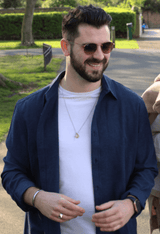 Immaculate Vegan - Rewound Clothing The Joseph Hemp Blend Navy Shirt