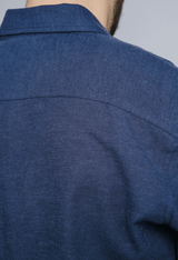 Immaculate Vegan - Rewound Clothing The Joseph Hemp Blend Navy Shirt