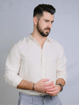 Immaculate Vegan - Rewound Clothing The Lukas Hemp Blend Shirt | White