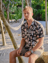 Immaculate Vegan - Rewound Clothing The Remi 100% Tencel Shirt | Orchid Print